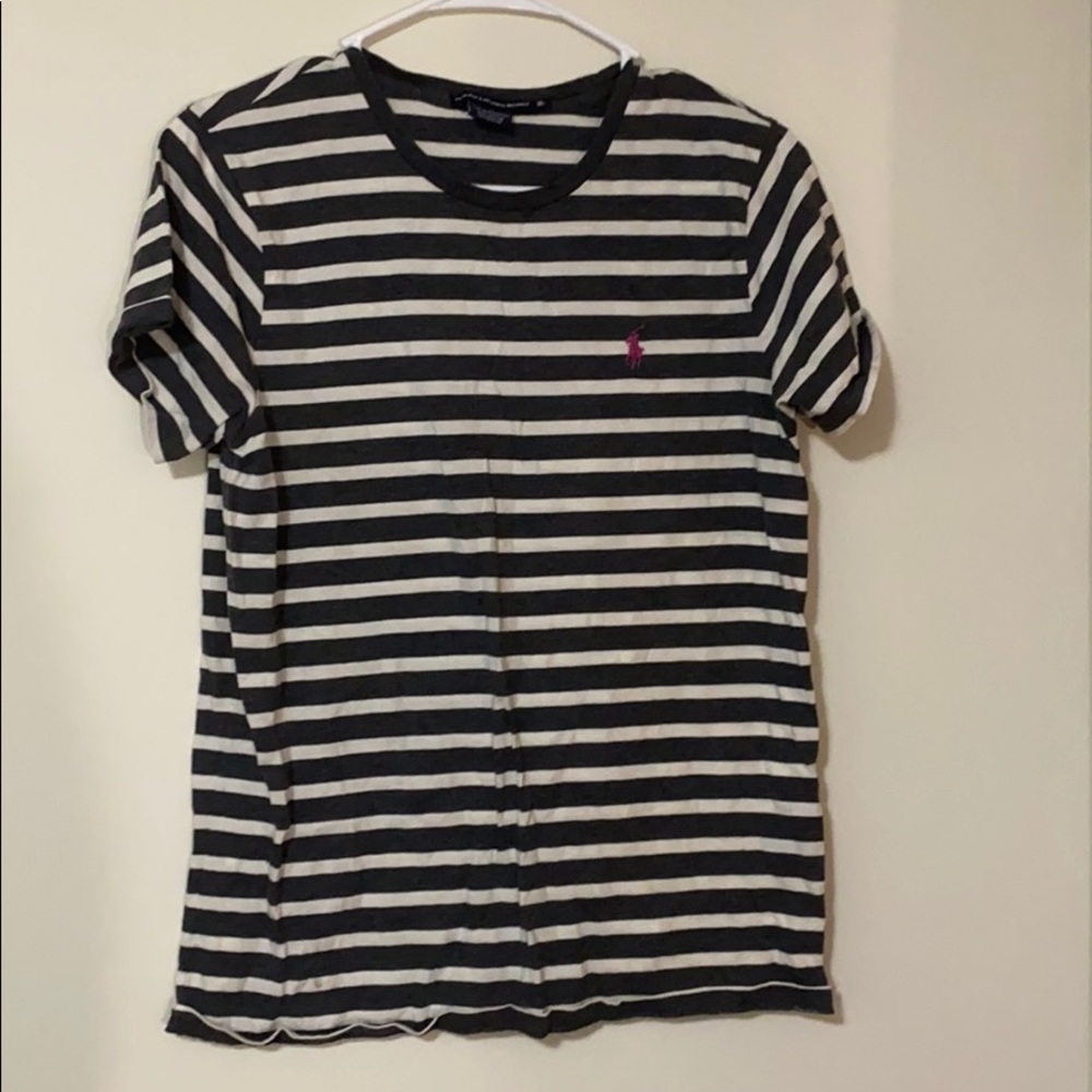 I am selling Ralph Lauren Sport striped grey shirt